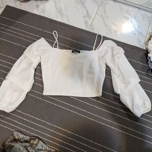 BNWT off the shoulders top with frills